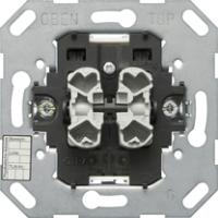 Gira 018200 Вставка кнопочного шинного соединителя KNX, 2-клавишн., с 1-точечным управлением