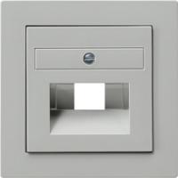 Gira 027042 Накладка для коммутационной розетки UAE/IAE (ISDN) и коммутационной розетки подключения к сетибез поля для надписи
