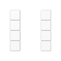 Jung A 504 TSA WW Набор накладок 4 группы
