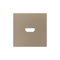 Zennio 830002504 ZS55, Крышка для HDMI-разъема 55x55 мм, Шампанское