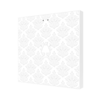 Zennio ZVIF1V2 Выключатель сенсорный KNX Flat 1 V2, 1-кнопочный, LED индикация, цвет: Цвет на выбор