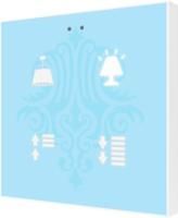 Zennio Выключатель сенсорный KNX Flat F4, 4-кнопочный, цвет: Цвет на выбор ZVI-F4