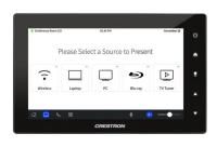 Crestron TSW-760-NC-B-S 7-дюймовый сенсорный экран без камеры и микрофона, гладкий черный