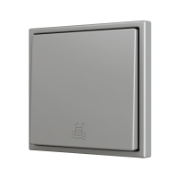 Zennio ZS701PB1SC ZS70, Простая мягкая кнопка для 1 бинарного входа 70x70 мм – Серебристый – На заказ, Минимум 100 единиц на дизайн