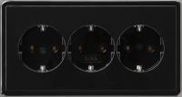 Gira 0199 47 Тройная розетка SCHUKO 16 A 250 В~ с однокомпонентной установочной рамкой