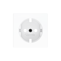 Zennio 830000409 ZS55, Крышка для розетки Schuko с винтами 55x55 мм, Матовый белый