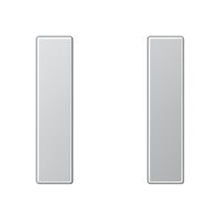 Jung A 501 TSA AL Набор накладок 1 группа