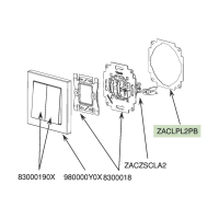 Zennio ZACLPL2PB Выравнивающая плата ZS55 для 2-канального кнопочного (без фиксации) выключателя