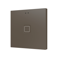 Zennio ZVITR1M Tecla RGB 1. Емкостная кнопка из PC-ABS, 1 кнопка, мокко