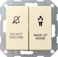 Gira 1104 01 Клавишный выключатель 10 AX 250 V~ с клавишей 2-местн. для отображения статуса гостиничного номера