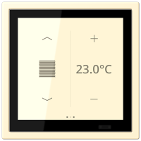 Jung LCZ 459 BFD1S201 KNX комнатный контроллер LS TOUCH, Цвет: Белый, оттенок: Без оттенка