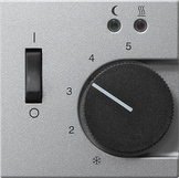 Gira 1494 26 Накладка для термостата помещения 230/10 (4) А~ с замыкающим контактом и датчиком для электрического подогрева пола