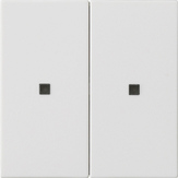 Gira 536927 Клавиша двойн., без надписи с контрольным окошкомSystem 55