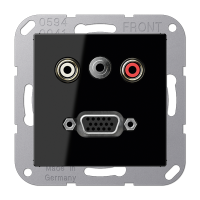 Jung MA A 1072 SW Аудио «Тюльпан» (Cinch/RCA) / Стереоразъем (TRS 3,5 мм) / VGA