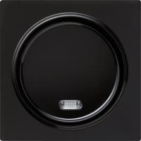 Gira 015347 Кнопочный выключатель с коротким ходом 0,5 A 42 В~ с накладкой, клавишей и контрольным окошкомЗамыкающий контакт 1-пол.