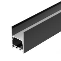 Arlight 031730 Профиль SL-COMFORT-3551-2000 ANOD BLACK (Arlight, Алюминий)