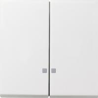 Gira 0631 112 Клавиша 2-местн. с контрольным окошком для клавишных контрольных выключателей