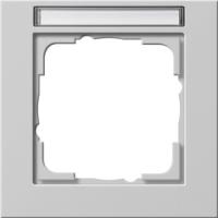 Gira 1091 37 Установочная рамка Gira E2 с полем для надписи Серый матовый