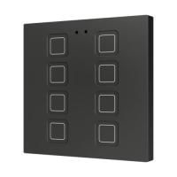 Zennio ZVIT8A Tecla 8. PC-ABS Емкостная кнопка - 8 кнопок - Антрацит
