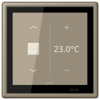 Jung LC 459 D1 S242 KNX комнатный контроллер LS TOUCH, Цвет: Омбре, оттенок: Натуральный, moyenne