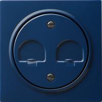 Gira 0662 46 Накладка с закрывающими задвижками для Modular Jack 2-местн.