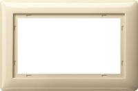 Gira 1001 01 Установочная рамка Gira Standard 55 Кремовый глянцевый