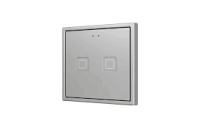 Zennio ZVIT70X2S Tecla 70 Х2. PC-ABS Емкостная кнопка 70x70 - 2 кнопки - Серебристый (рамка ZS70 не входит в комплект)