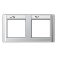 Jung A 5820 NA AL Рамкас полем для надписи 17 x 54 ммдля горизонтальной установки