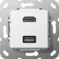 Gira 567903 Вставка HDMI и USB 3.0 тип AРазветвительный кабель