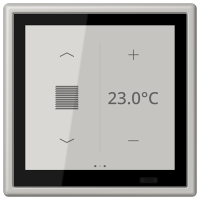 Jung LC 459 D1 S205 KNX комнатный контроллер LS TOUCH, Цвет: Серый, оттенок: Светлый, 31