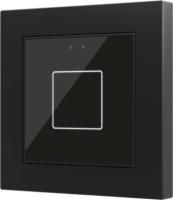 Zennio Flat 55/Выключатель KNX сенсорный с подсветкой (стандарт рамки 55x55мм), цвет: Чёрный ZVI-F55X1-A