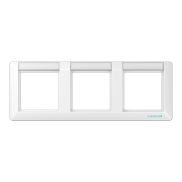 Jung ABAS 5830 NA WW Рамкас полями для надписи 12 x 55,5 ммдля горизонтальной установки