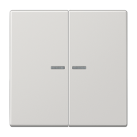 Jung LS 10921 ST RF LG KNX RF кнопка, 2 группы, Цвет: Серый, оттенок: Светлый