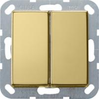 Gira 0125604 Кнопочный выключатель 10 AX 250 В~ с клавишей двойнойДвухканальный выключатель