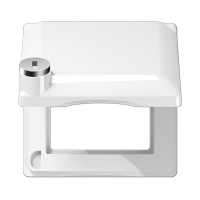 Jung AS 581 BFKLSL WW Откидная крышка 80,5 x 80,5 мм (с возвратной пружиной)