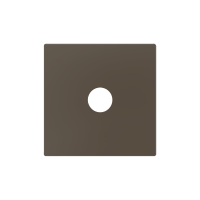 Zennio 830002703 ZS55, Крышка для разъема 3,5 мм 55x55 мм, Мокко