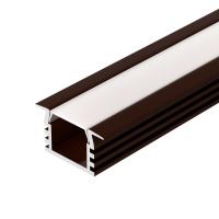 Arlight 017653 Профиль PDS-F-2000 ANOD Brown Deep (Arlight, Алюминий)