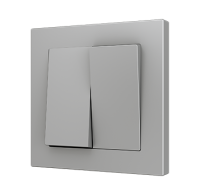 Zennio 8300018 Двухклавишный выключатель ZS55 с фиксацией, односторонний