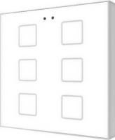 Zennio Выключатель сенсорный KNX Flat F6, 6-кнопочный, цвет: Белый, оттенок: Глянцевый ZVI-F6-GW
