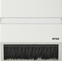 Gira 0682 66 Вставная накладка с адаптерной рамкой для устройств с накладкой (50 x 50 мм) и наклонным выходным отверстием (IP20)