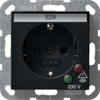 Gira 0451 005 Розетка SCHUKO 16 A 250 В~ с защитой от перенапряжения и полем для надписи