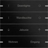 Gira 5034126 Набор клавиш четверн., индивидуально для сенсорного выключателя 4