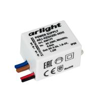 Arlight 030177 Блок питания ARJ-KE04300-MINI (1.2W, 300mA) (Arlight, IP20 Пластик, 5 лет)