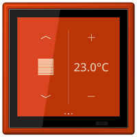 Jung LC 459 D1 S244 KNX комнатный контроллер LS TOUCH, Цвет: Красный, оттенок: Яркий, 59