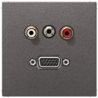 Jung MA AL 1072 AN Аудио «Тюльпан» (Cinch/RCA) / Стереоразъем (TRS 3,5 мм) / VGA