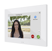 Zennio ZVIZ70V2GW Z70 - цветная сенсорная панель с дисплеем 7", пластиковая рамка, цвет глянцевый белый