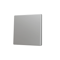 Zennio ZS55CSOFT11S ZS55, Крышка для кнопки Simple KNX Soft 55x55 мм, Наклон вниз, Серебристый