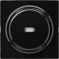 Gira 012047 Кнопочный выключатель 10 AX 250 В~ с накладкой и вертикально расположенной клавишей с контрольным окошкомПереключающий контакт 1-пол.