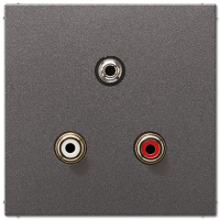 Jung MA AL 1011 AN Аудио «Тюльпан» (Cinch/RCA) / Стереоразъем (TRS 3,5 мм)