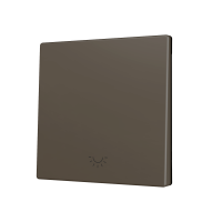 Zennio ZS70CSOFT11LM ZS70, Крышка для кнопки Simple KNX Soft 70x70 мм, Наклон вниз, Значок подсветки, Мокко
